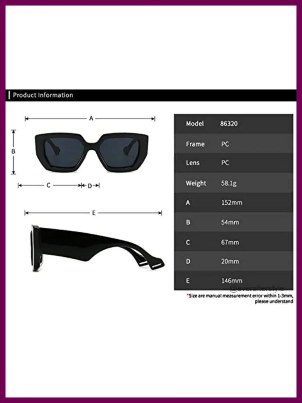 Vintage Oversized Sunglasses Women Square Retro Luxury Big Sun Glasses Trendy